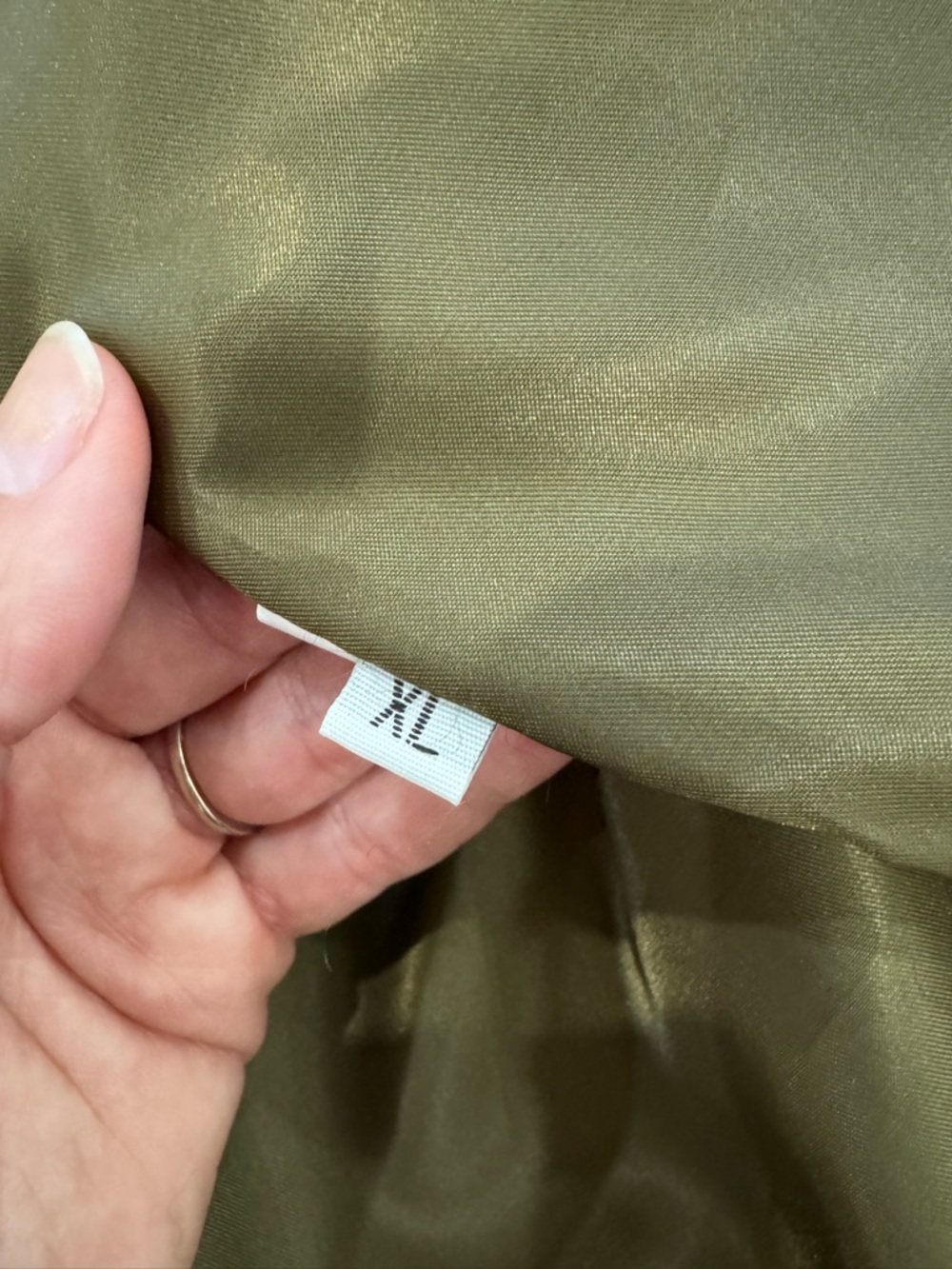 Aratta Olive Green Teddy Jacket with Embroidered Back - Picture 7 of 11